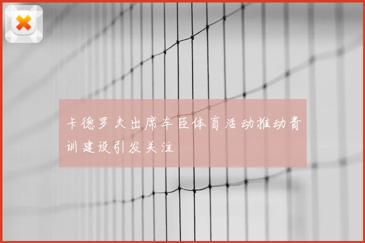 卡德罗夫出席车臣体育活动推动青训建设引发关注